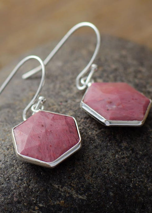 Boho Earrings, Dangle Earrings, Blue Apatite